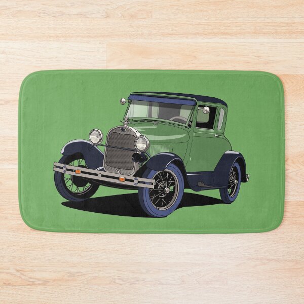 Item preview, Vintage Ford Model A car in green designed and sold by Webazoot Industries - Car Art.