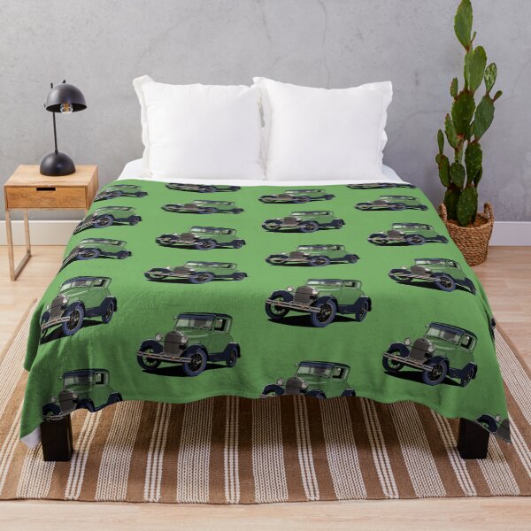 Item preview, Vintage Ford Model A car in green designed and sold by Webazoot Industries - Car Art.