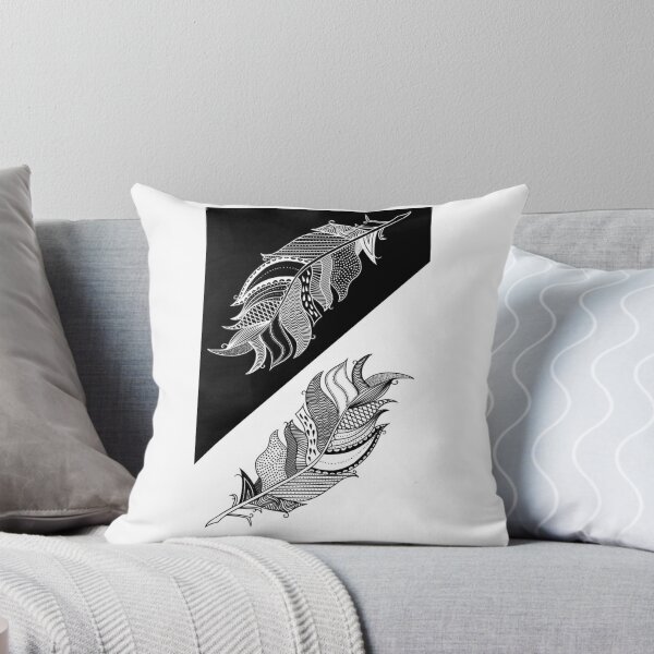 Artikelvorschau, Feather Illustration Black and White entworfen und verkauft von Laaara1909.