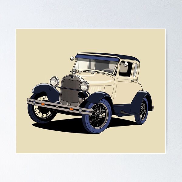 FORD　VintagePoster Classic Ford Car Original Vintage Wall Art Home Decor