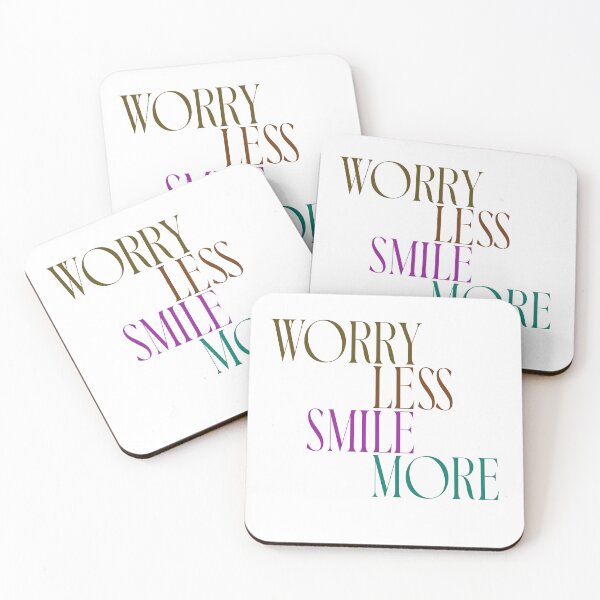 Item preview, Worry less smile more designed and sold by Mungooss.