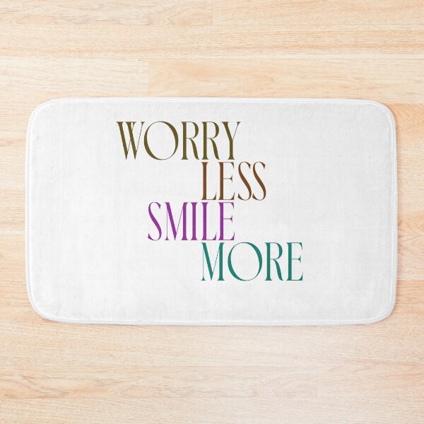 Item preview, Worry less smile more designed and sold by Mungooss.