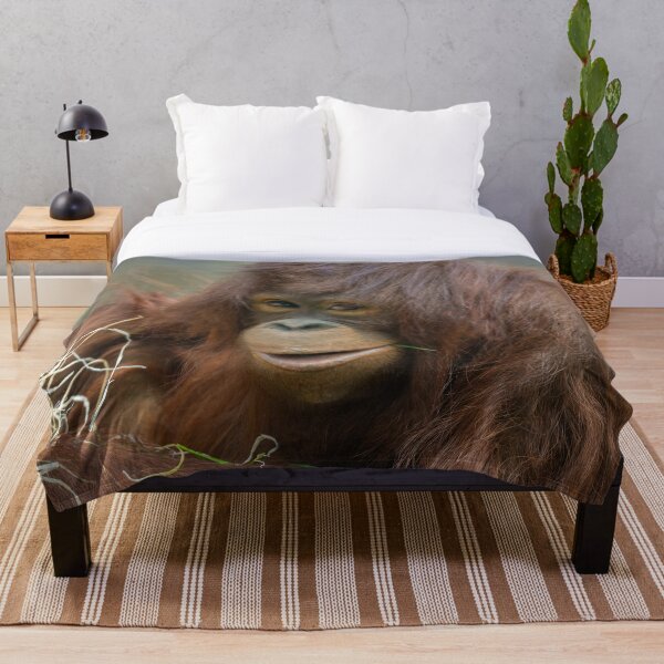 Item preview, Playful Young Orangutan designed and sold by rawshutterbug.