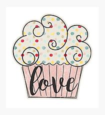 Cupcake Love Photographic Print