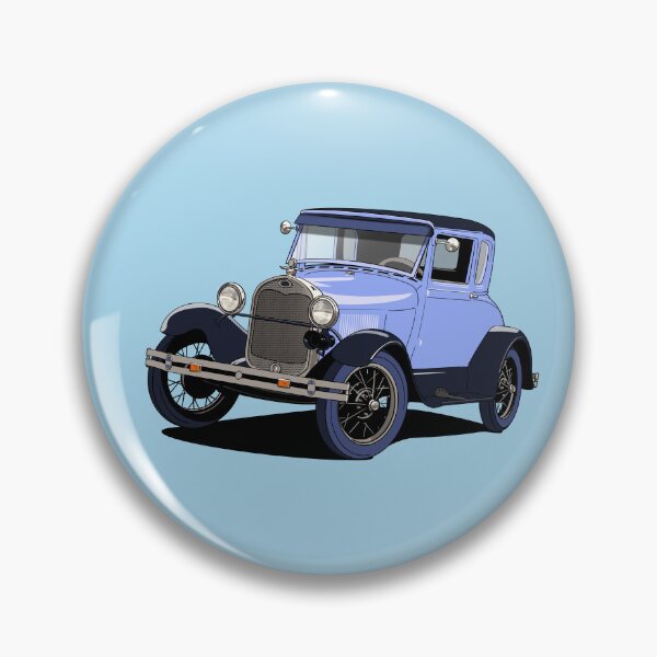 Item preview, Ford Model A vintage American car in blue designed and sold by Webazoot Industries - Car Art.
