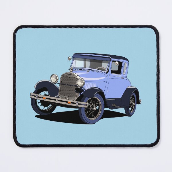 Item preview, Ford Model A vintage American car in blue designed and sold by Webazoot Industries - Car Art.