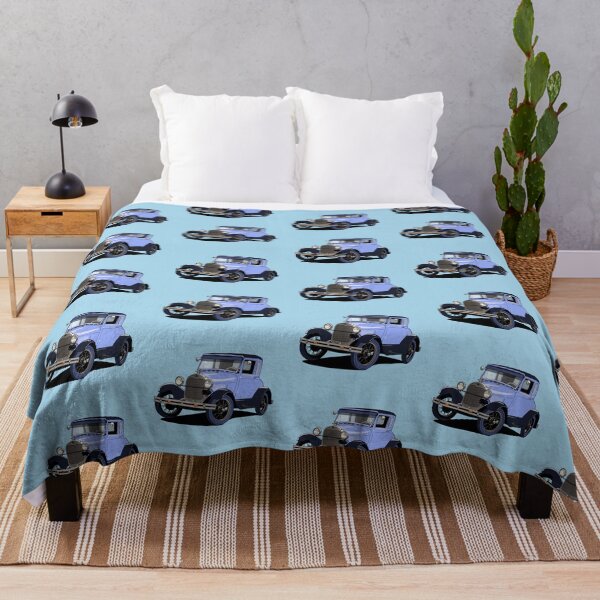 Item preview, Ford Model A vintage American car in blue designed and sold by Webazoot Industries - Car Art.