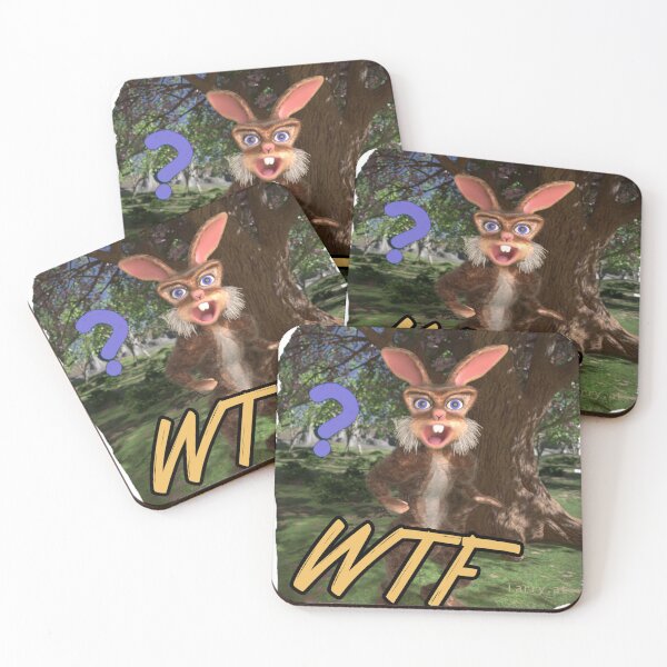 Item preview, WTF??? surprised rabbit !!! designed and sold by Larry3d.
