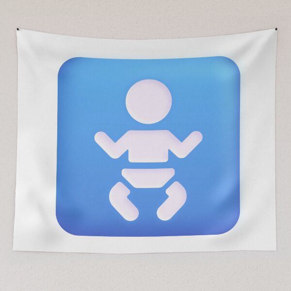 Item preview, Baby Icon Emoji - Big designed and sold by abroadDesigns.
