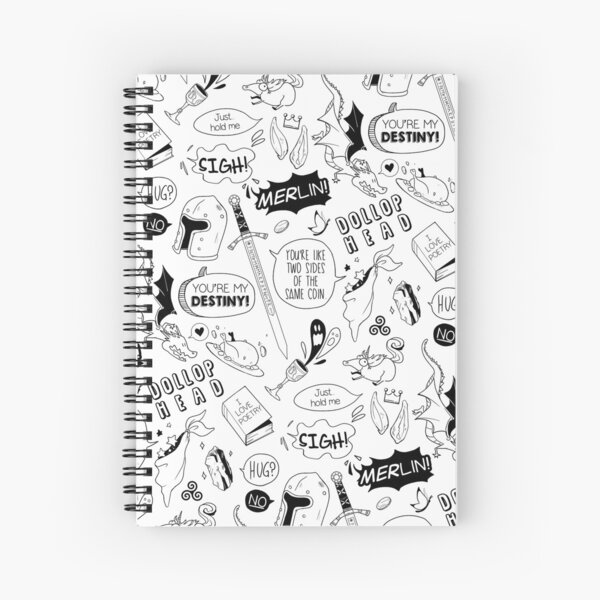 Merthur Pattern_Merlin Spiral Notebook