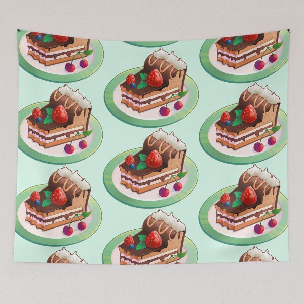 Item preview, Strawberry Blueberry Chocolate Cake designed and sold by UnicornCornHorn.