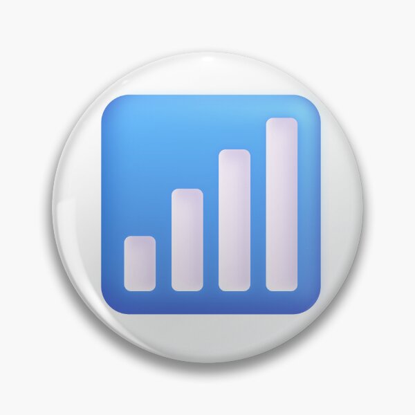 Item preview, Signal Strength Icon Emoji - Large designed and sold by abroadDesigns.
