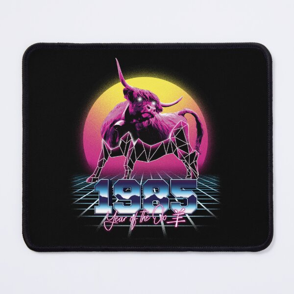 Item preview, 1985 Year of the Taurus - Chinese Horoscope Taurus Retrowave Design designed and sold by Rob-Son.