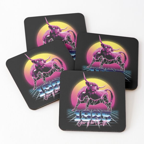 Item preview, 1985 Year of the Taurus - Chinese Horoscope Taurus Retrowave Design designed and sold by Rob-Son.