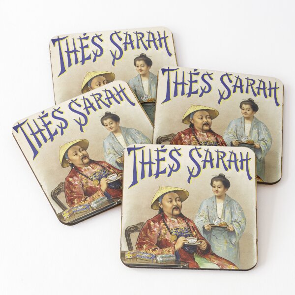 Item preview, SARAH CHINESE TEA Imported Direct From China Vintage French Poster Advertisement designed and sold by retroposters.
