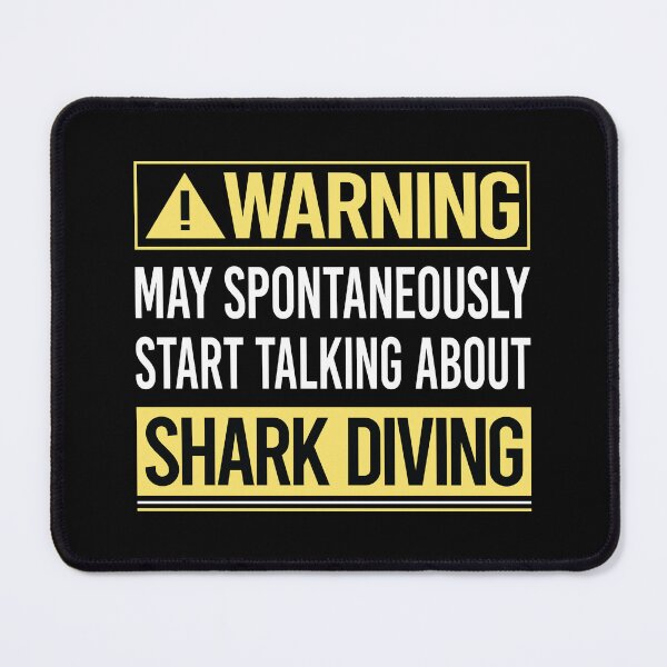 Item preview, Warning About Shark Diving Diver designed and sold by WrightTrouble.