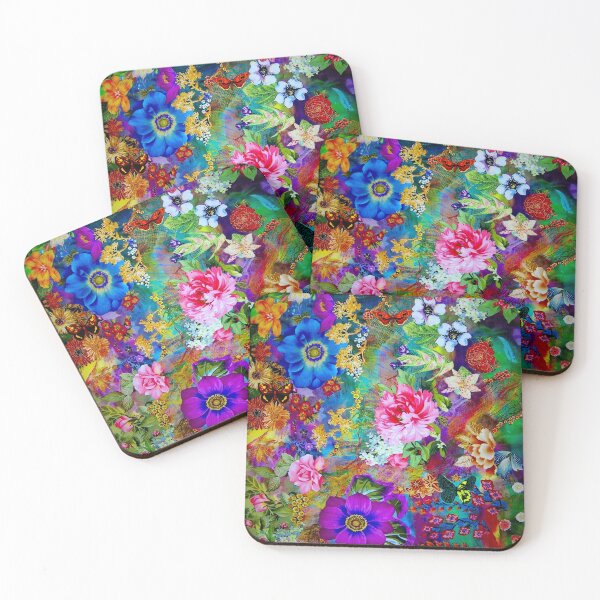 Item preview, BUTTERFLIES and FLOWERS : Colorful Whimsical Print designed and sold by posterbobs.