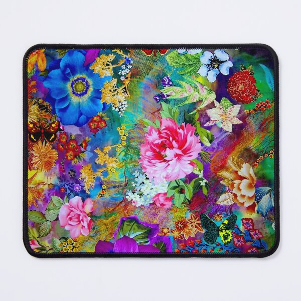 Item preview, BUTTERFLIES and FLOWERS : Colorful Whimsical Print designed and sold by posterbobs.