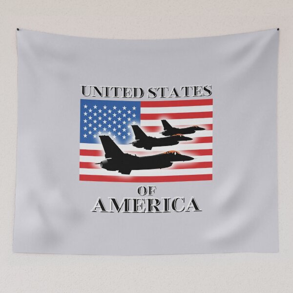 Item preview, United States of America with Fights Jets in formation  designed and sold by AmericaFreedom.