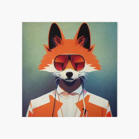 Item preview, Cool Fox designed and sold by PeanutArtCorner.