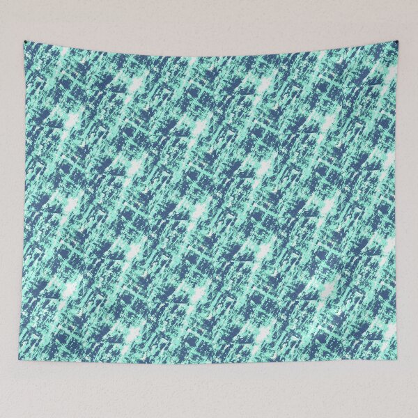 Item preview, Wintergreen turquoise blue abstraction  designed and sold by Grey Robinson.