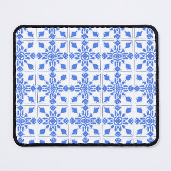 Item preview, Acanthus Tile in Blue on White Background designed and sold by MarcyBrennanArt.