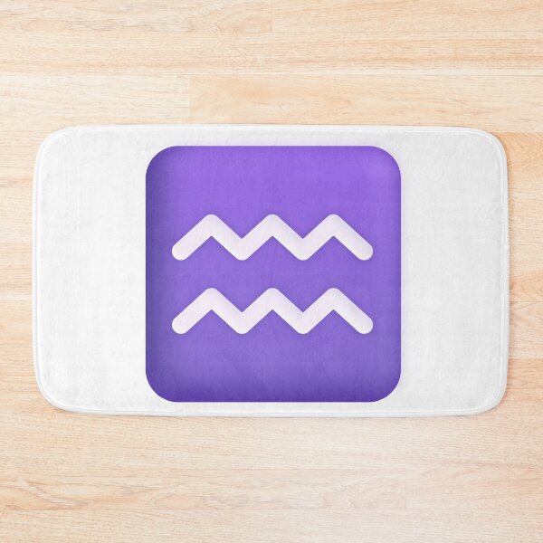 Artikelvorschau, Wassermann Symbol Emoji - groß entworfen und verkauft von abroadDesigns.