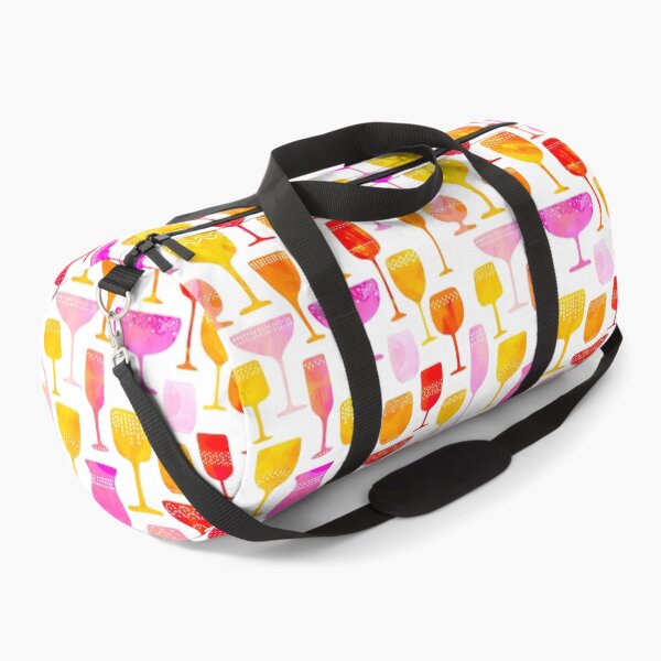 Item preview, Happy Hour Collection - Summer vibes with wine and cocktail glasses in Pink, Yellow and Orange designed and sold by Dominiquevari.
