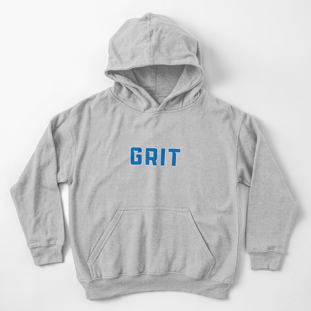 : Grit Detroit Michigan Blue and White T-Shirt