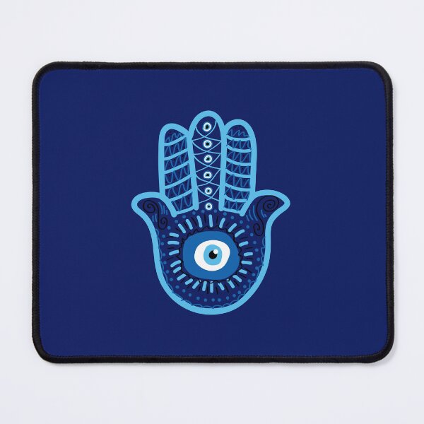 Item preview, Arabic Blue Hamsa Evil Eye Protection  designed and sold by euphoriashop4.