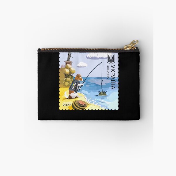 Item preview, Ukraine Patron Dog Ukrposhta Postage Stamp Bomb Fishing Rod  designed and sold by Aide.