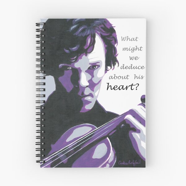 Artikelvorschau, Sherlock mit Geige entworfen und verkauft von CumberCurlyGirl.