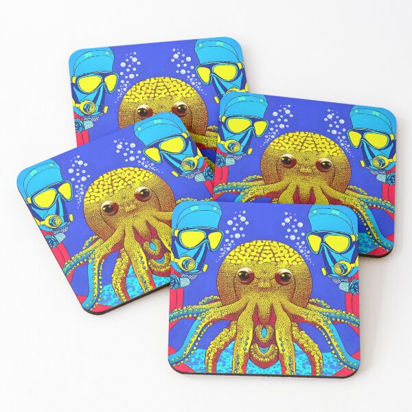 Item preview, Scuba divers and octopus. designed and sold by fishtower.