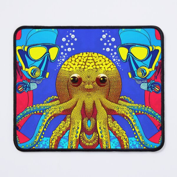 Item preview, Scuba divers and octopus. designed and sold by fishtower.