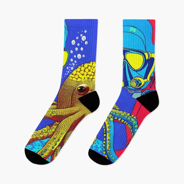 Item preview, Scuba divers and octopus. designed and sold by fishtower.