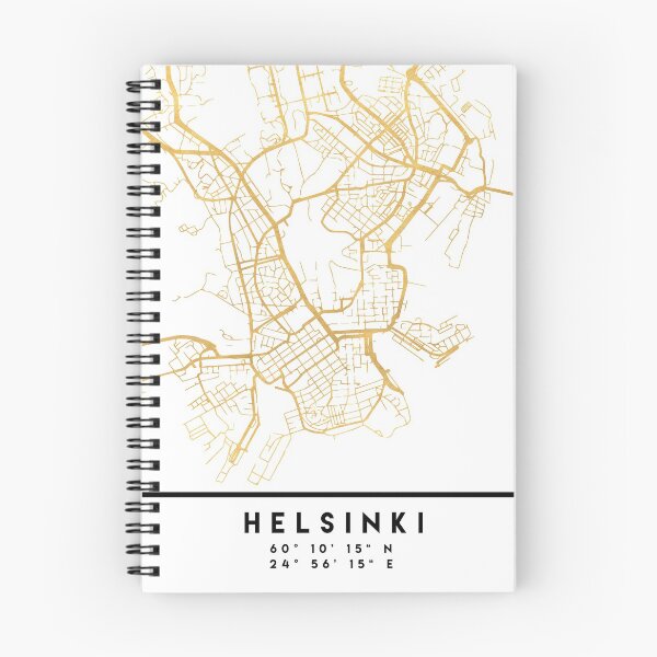 Item preview, HELSINKI FINLAND CITY STREET MAP ART designed and sold by deificusArt.