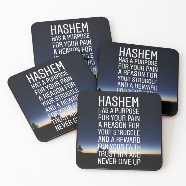 Item preview, Hashem has a purpose for your pain a reason for your struggle and a reward for your faith trust him and never give up designed and sold by Stories To Inspire - Motivational Jewish Quotes.