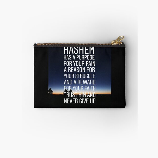 Item preview, Hashem has a purpose for your pain a reason for your struggle and a reward for your faith trust him and never give up designed and sold by Stories To Inspire - Motivational Jewish Quotes.
