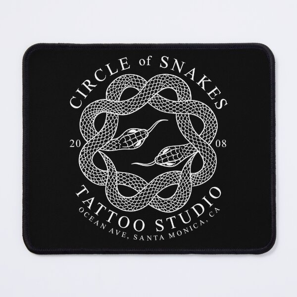 Item preview, Circle of Snakes Tattoo Studio, Santa Monica, California Tattoo Parlour designed and sold by Proverbial Wisdom Design.