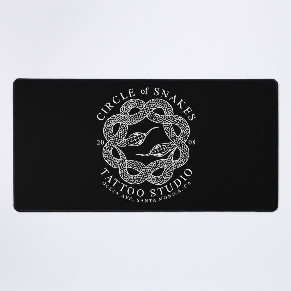Item preview, Circle of Snakes Tattoo Studio, Santa Monica, California Tattoo Parlour designed and sold by Proverbial Wisdom Design.