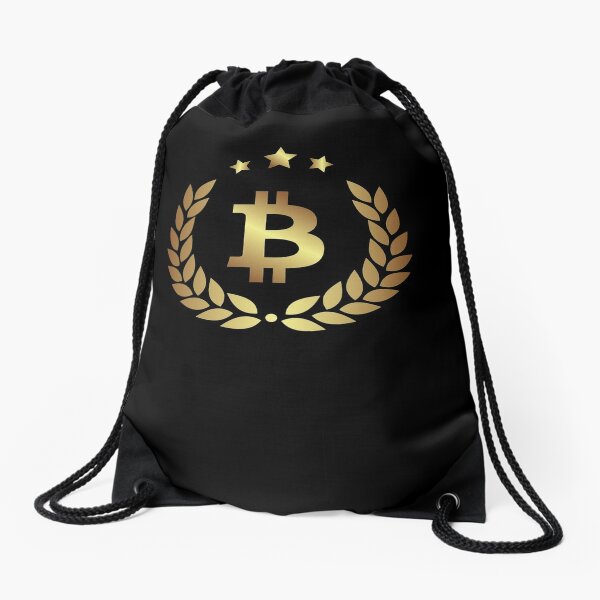 Bitcoin White Logo Black Camouflage Duffle Bag | Crypto Goodies