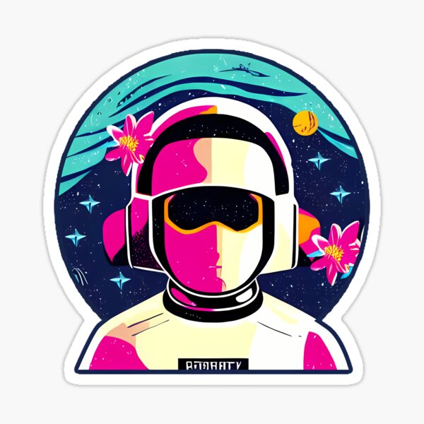 Astronaut Head Sticker