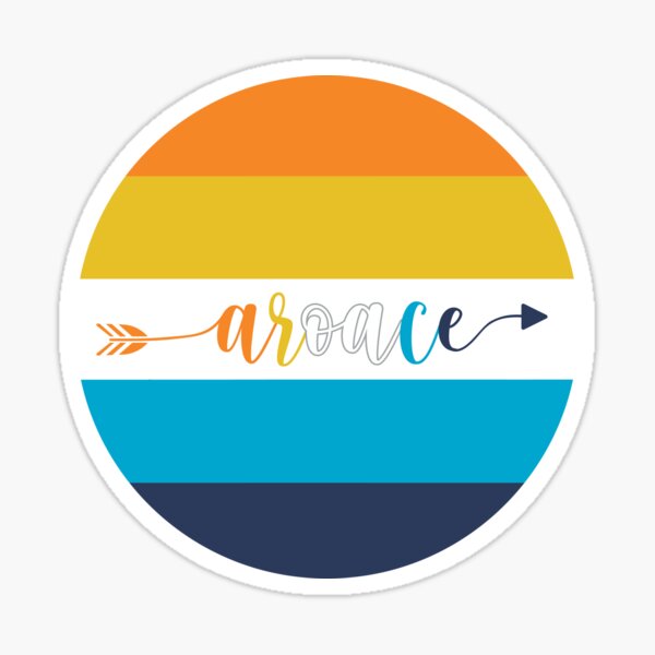 Aroace Arrow Design Sticker