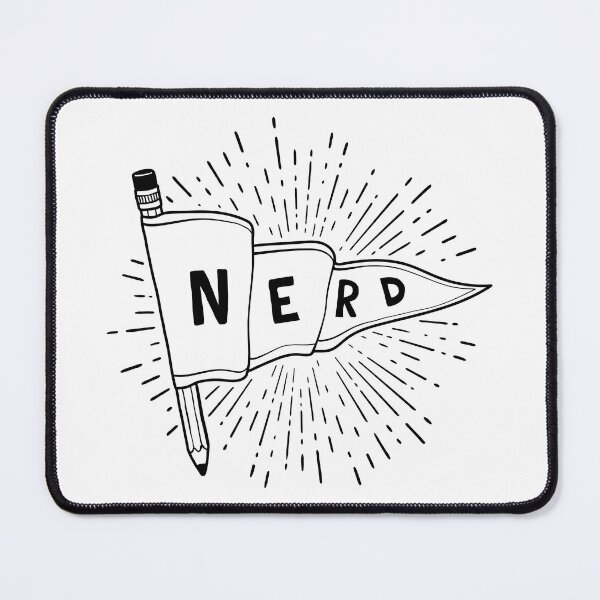Item preview, Nerd and Proud - Pencil Flag Banner Pennant for artists, animators, illustrators, and designers designed and sold by thedesigngarden.