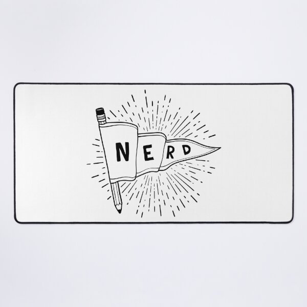 Item preview, Nerd and Proud - Pencil Flag Banner Pennant for artists, animators, illustrators, and designers designed and sold by thedesigngarden.