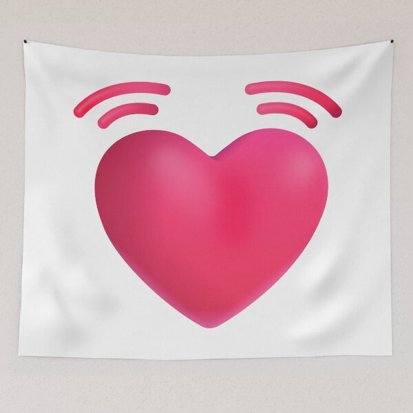 Item preview, Beating heart emoji - large designed and sold by abroadDesigns.