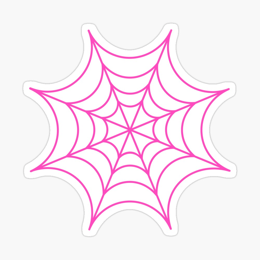 Pink spider ghost web, spider pink web, pink spidey, grl pwr, Halloween web Photographic Print