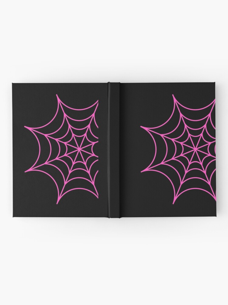 Pink spider ghost web, spider pink web, pink spidey, grl pwr, Halloween web  | Hardcover Journal