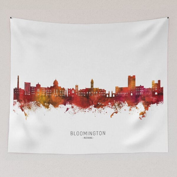 Item preview, Bloomington Indiana Skyline designed and sold by ArtPrints.