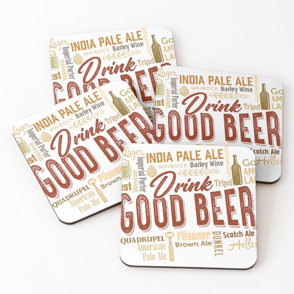 Item preview, Drink Good Beer Vintage Style Word Design designed and sold by squarelogo.
